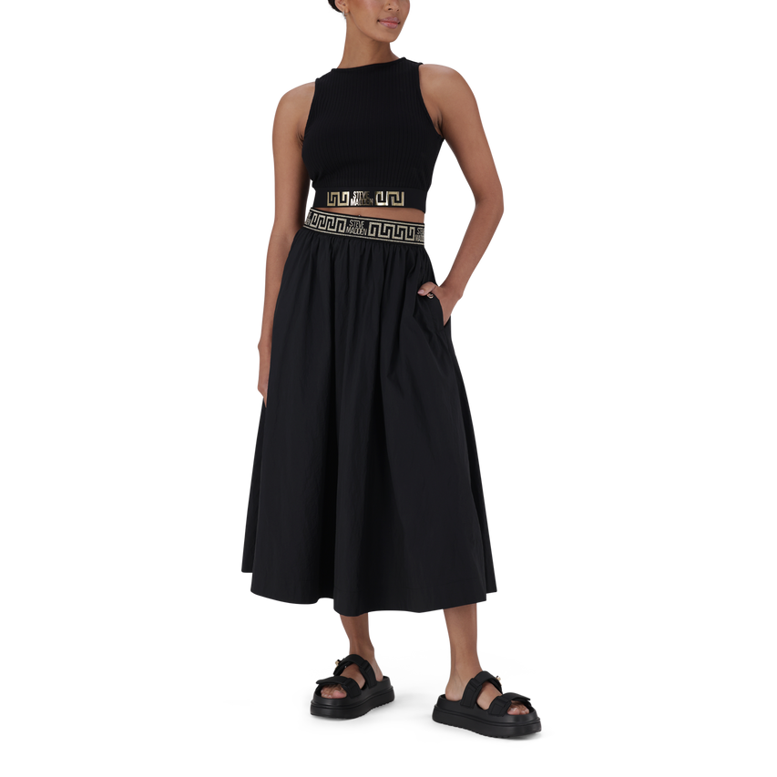 FAE BLACK FLARE SKIRT