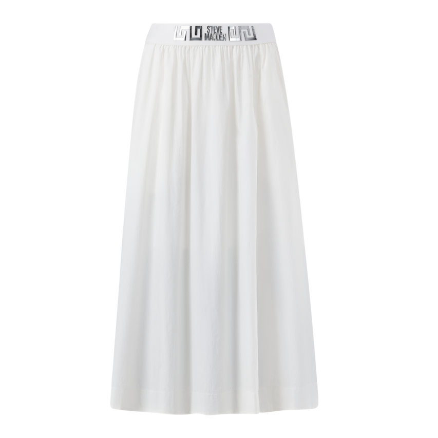 FAE WHITE FLARE SKIRT