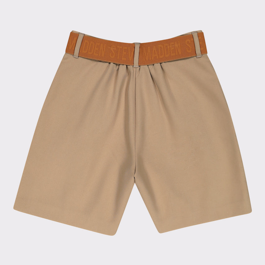 BARBARA LATTE BELTED BERMUDA SHORTS - view 7