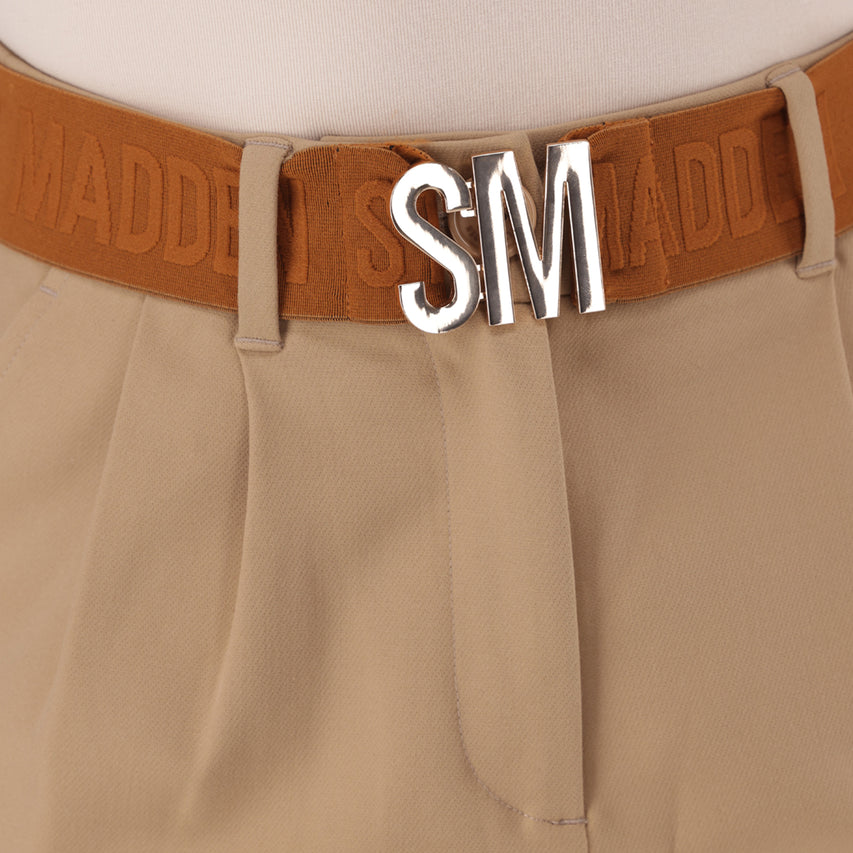 BARBARA LATTE BELTED BERMUDA SHORTS - view 3