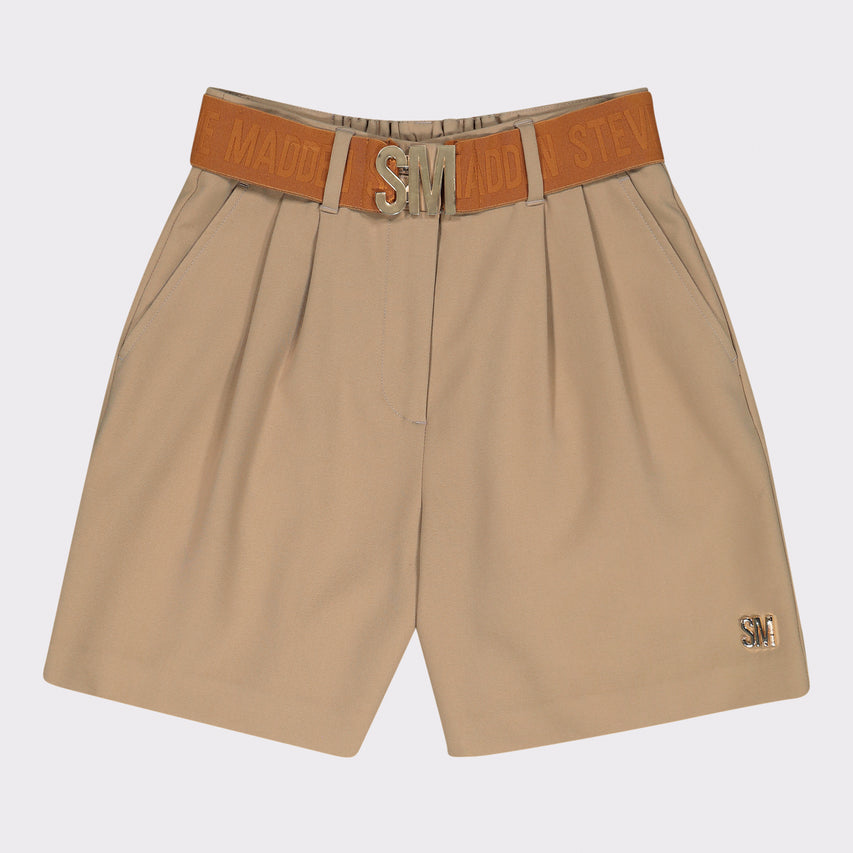 BARBARA LATTE BELTED BERMUDA SHORTS - view 6
