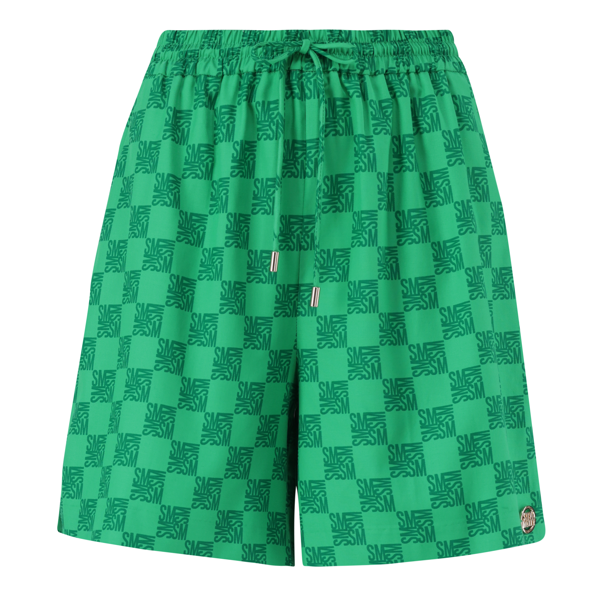 AYRA EMERALD ALLOVER PRINTED LOGO SHORTS