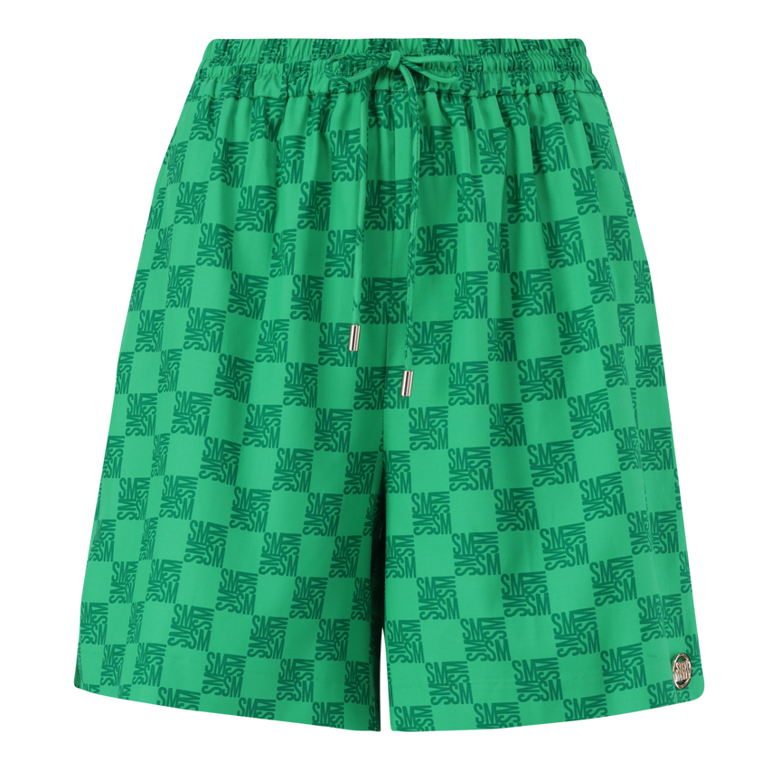 AYRA EMERALD ALLOVER PRINTED LOGO SHORTS