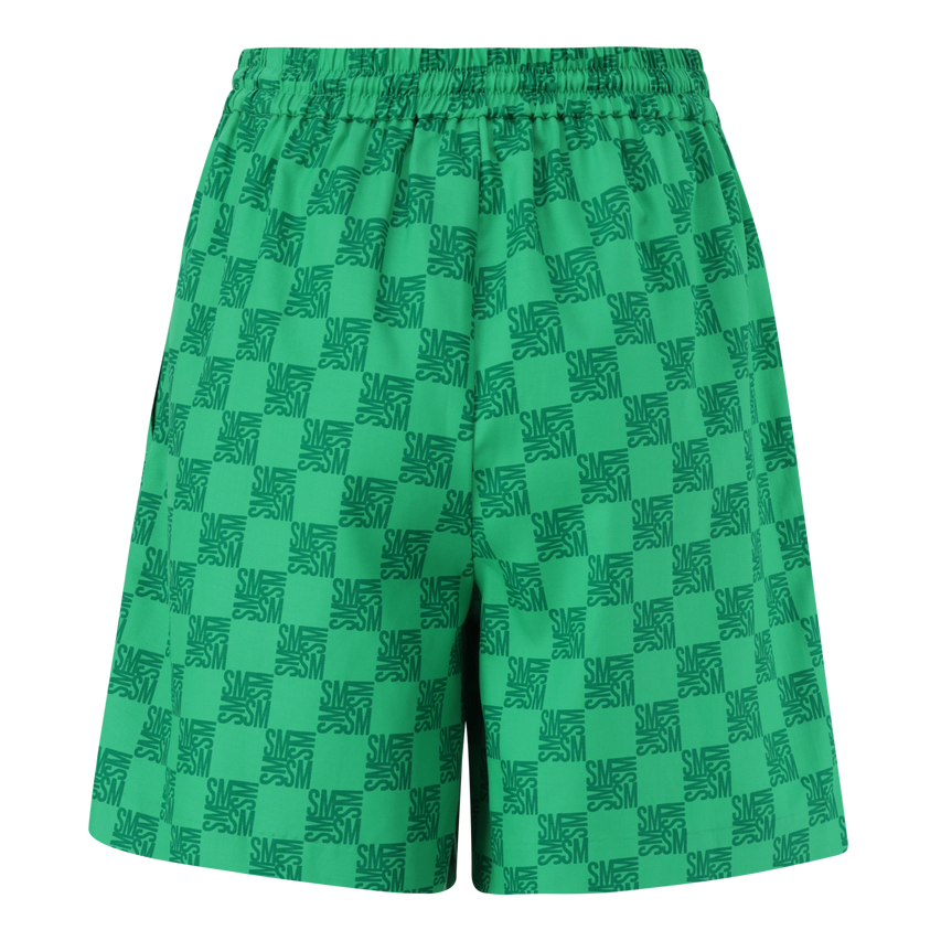 AYRA EMERALD ALLOVER PRINTED LOGO SHORTS