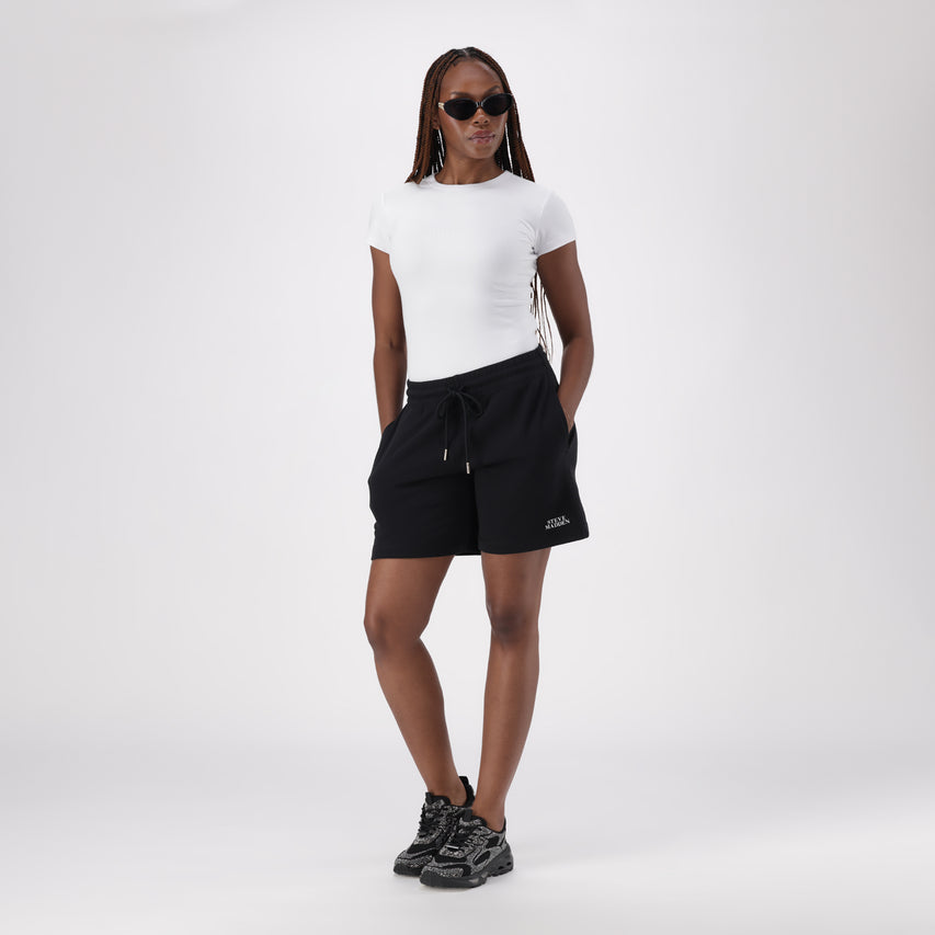 BEVERLY BLACK JOGGER SHORTS - view 3