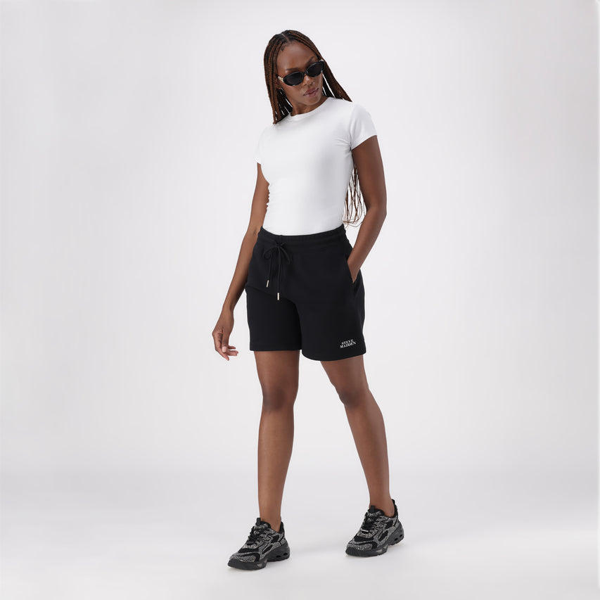 BEVERLY BLACK JOGGER SHORTS - view 4