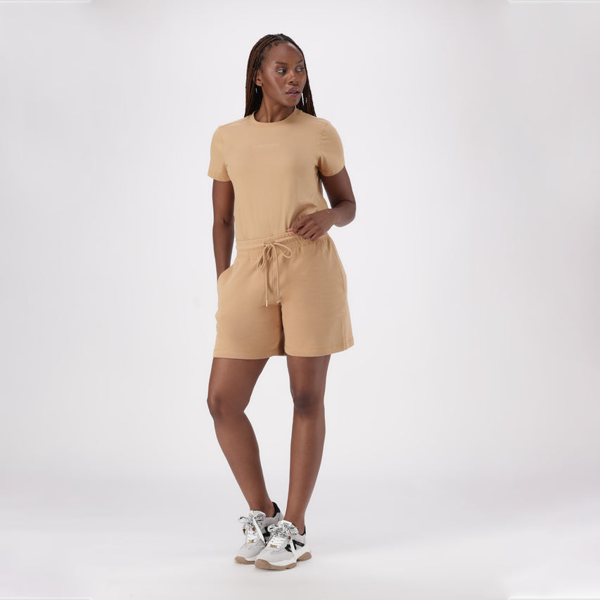 BEVERLY TAN JOGGER SHORTS - view 3