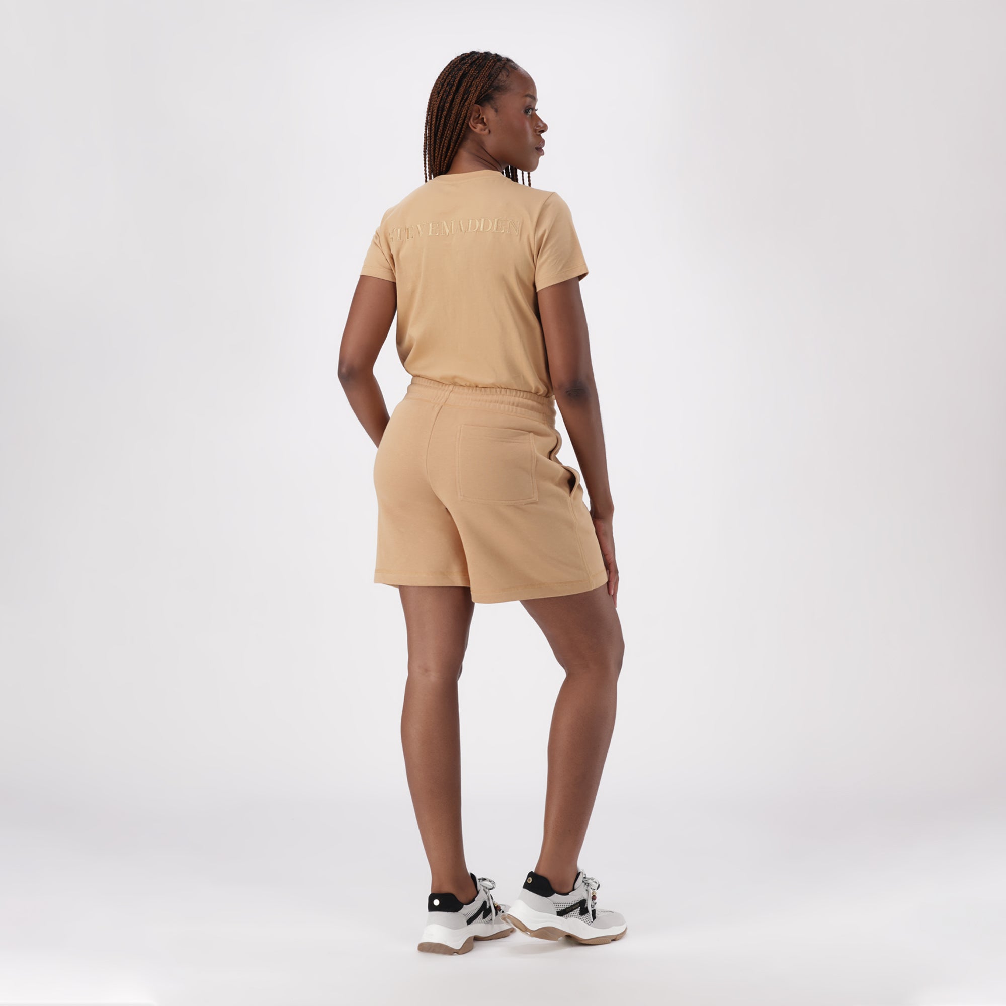 BEVERLY TAN JOGGER SHORTS - view 4