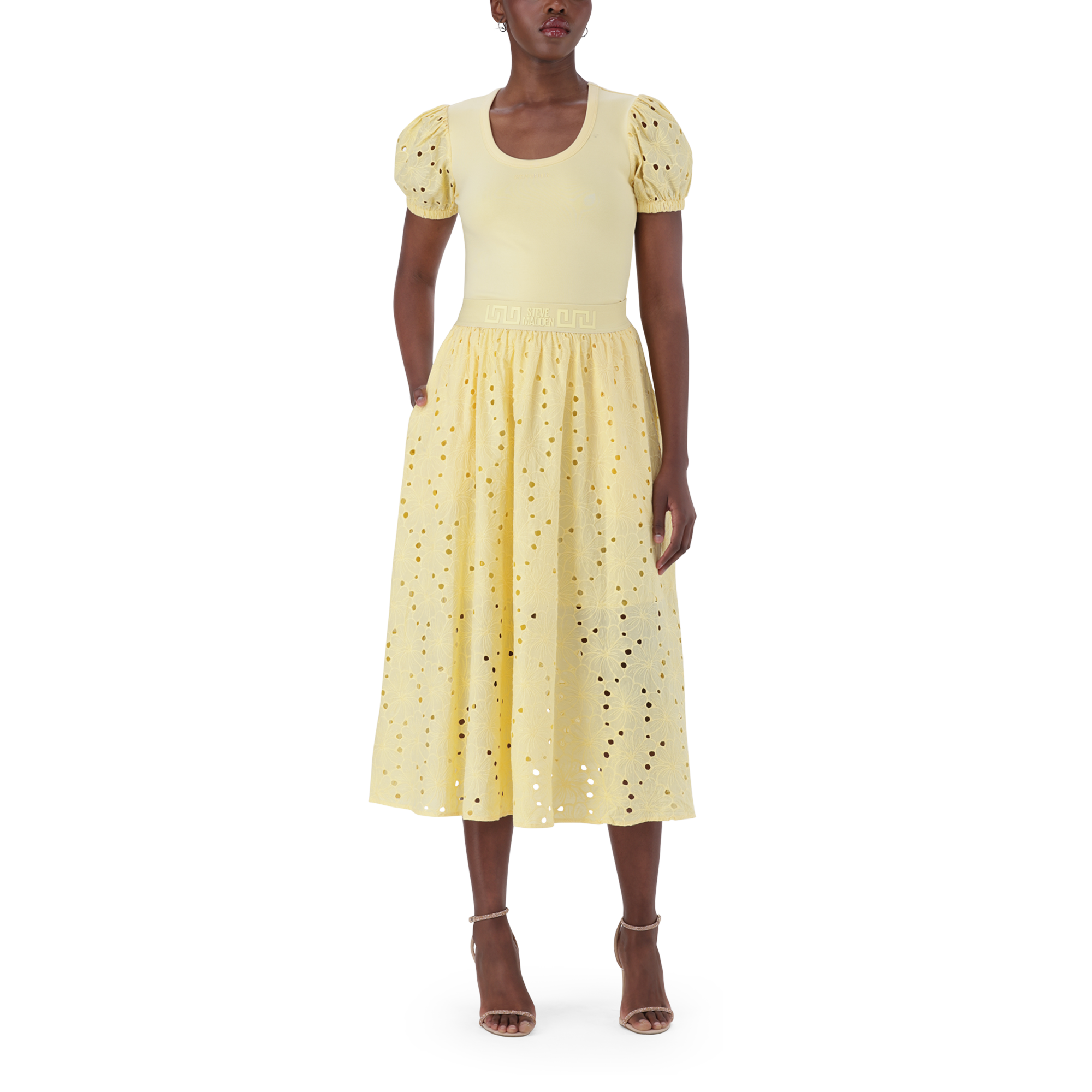 DAKOTA LEMON FLARE SKIRT