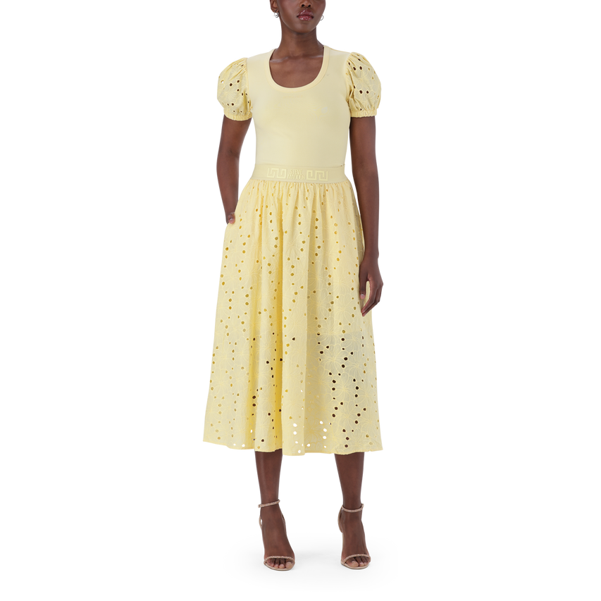 DAKOTA LEMON FLARE SKIRT