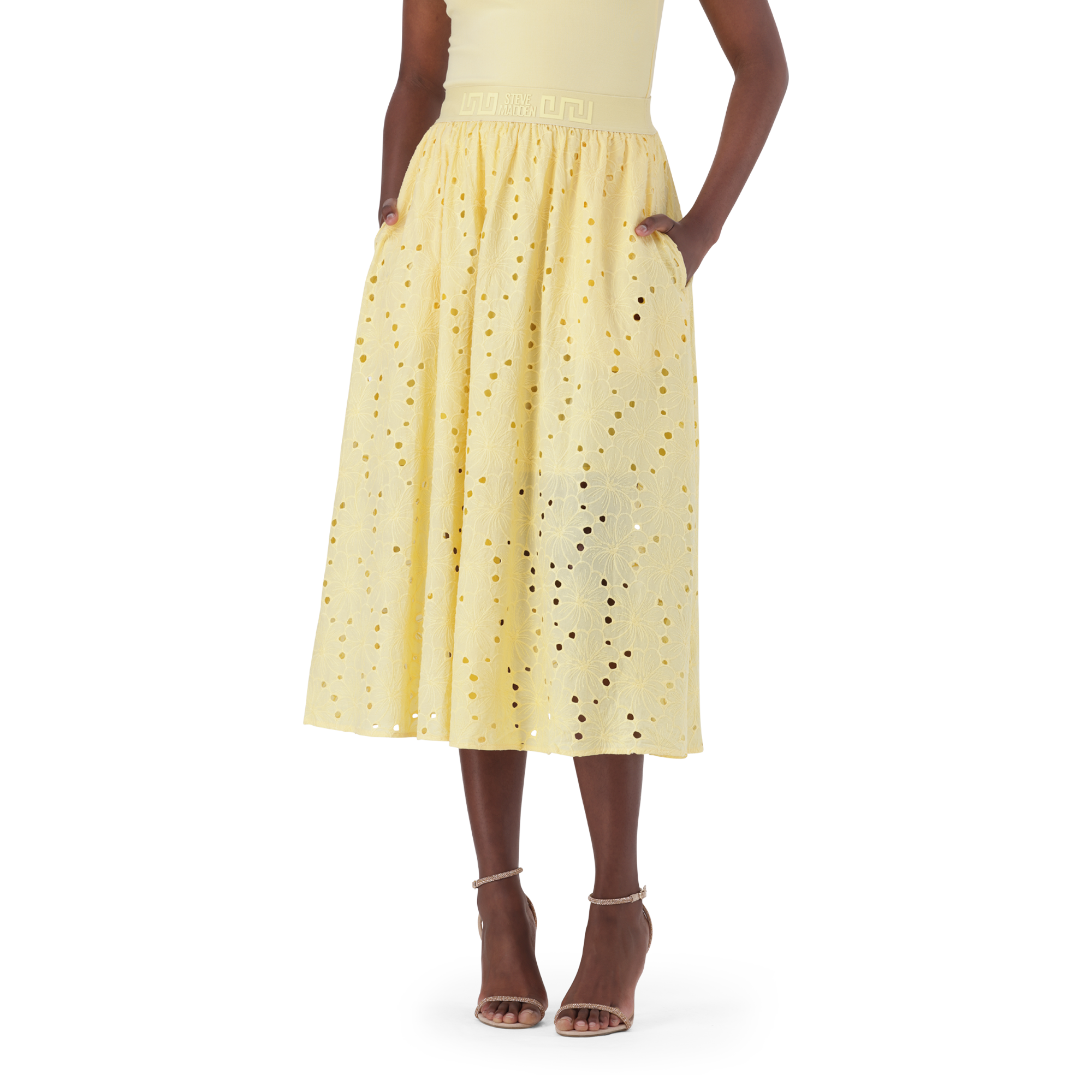 DAKOTA LEMON FLARE SKIRT