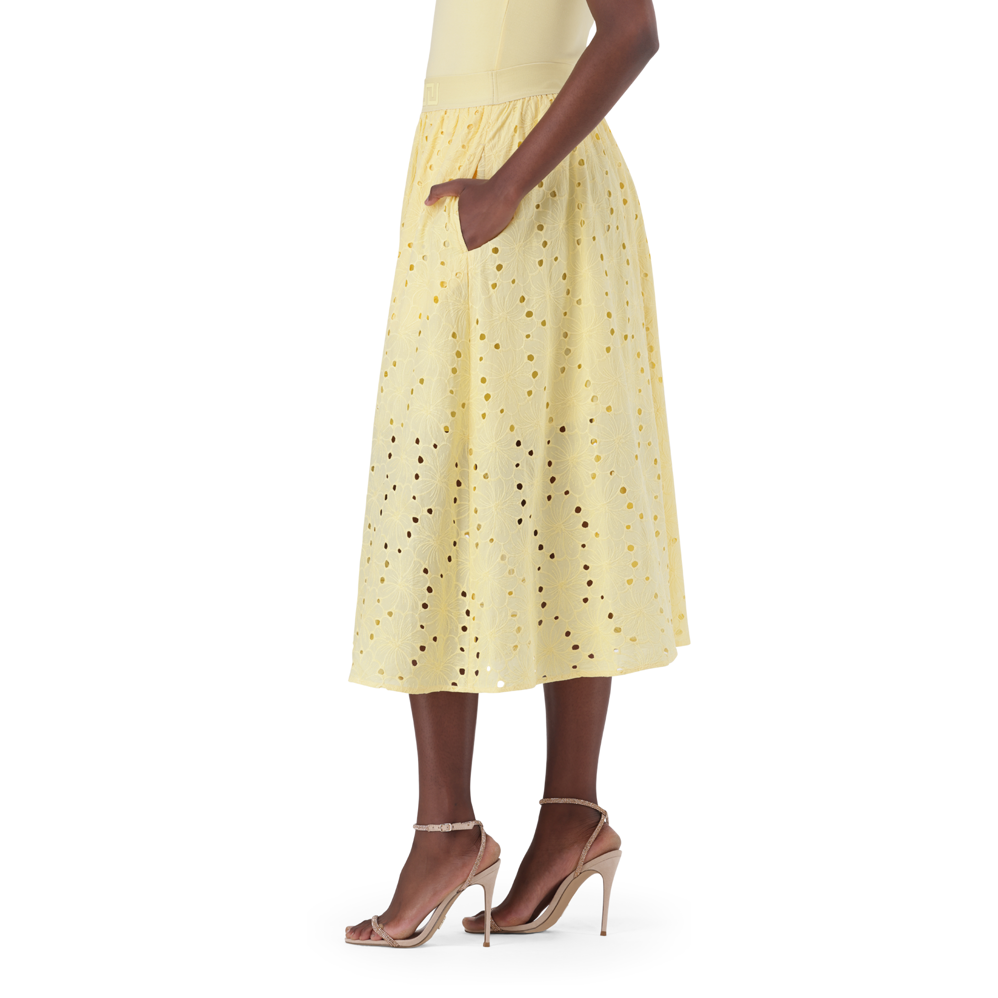 DAKOTA LEMON FLARE SKIRT