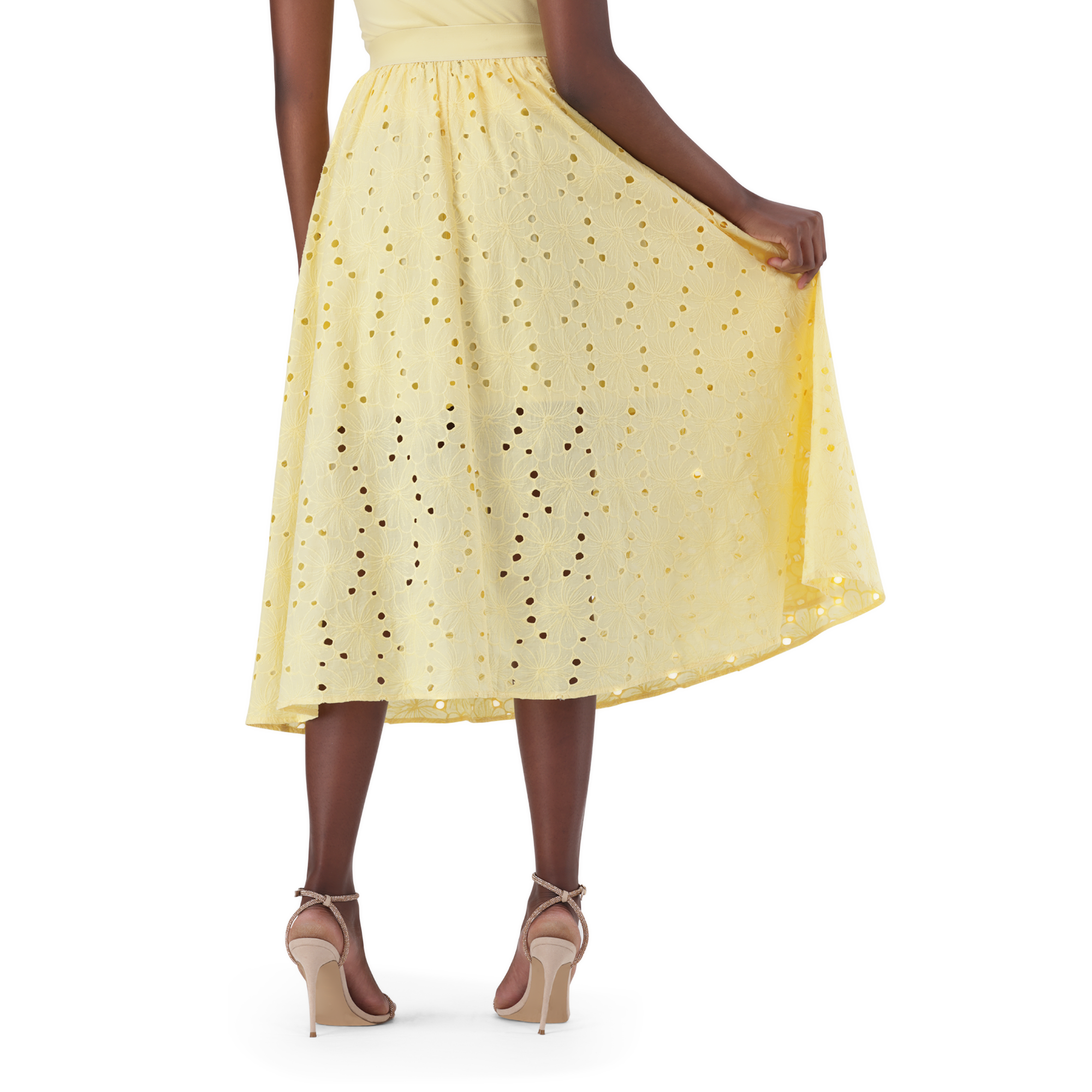 DAKOTA LEMON FLARE SKIRT