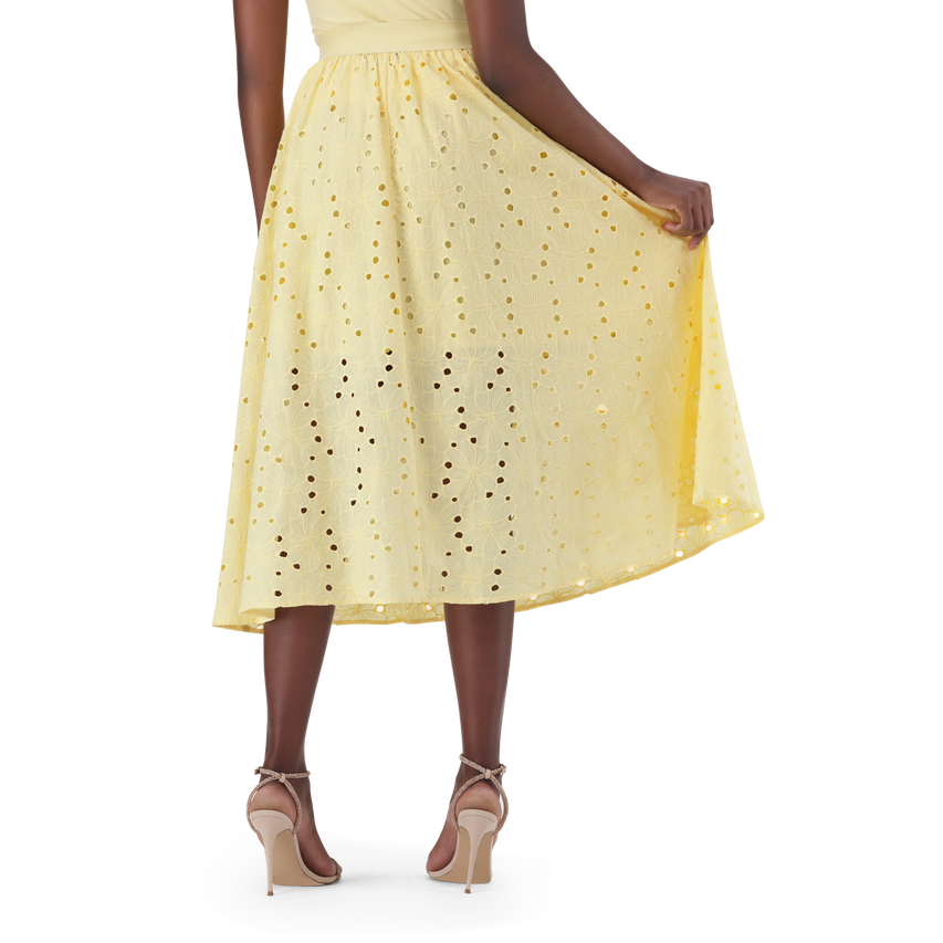 DAKOTA LEMON FLARE SKIRT