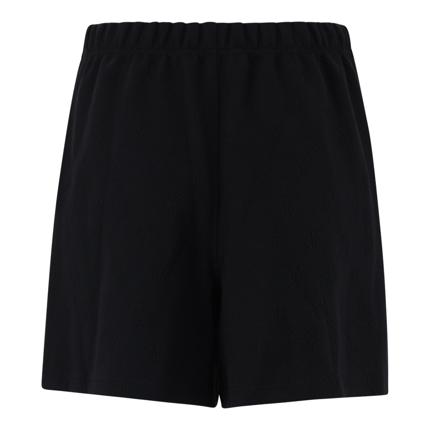 HOLLY BLACK HIGH WAISTED SHORTS WITH POPPERS