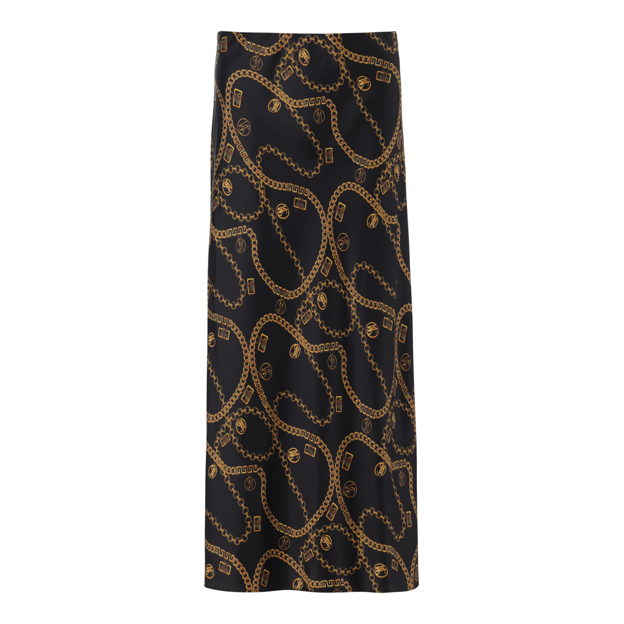 ASHA BLACK BIAS MIDAXI SKIRT