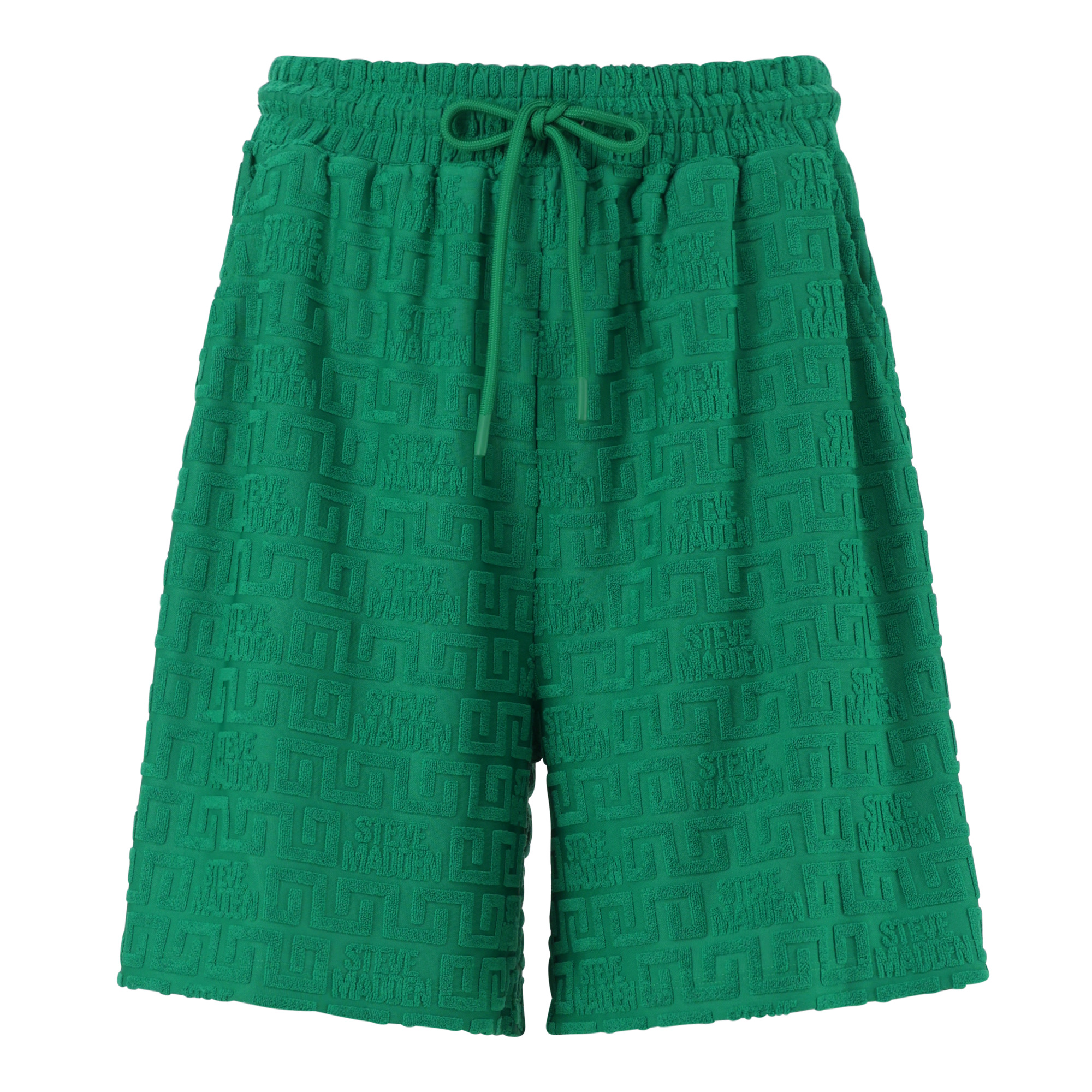 BELLA EMERALD EMBOSSED LOGO JOGGER SHORTS