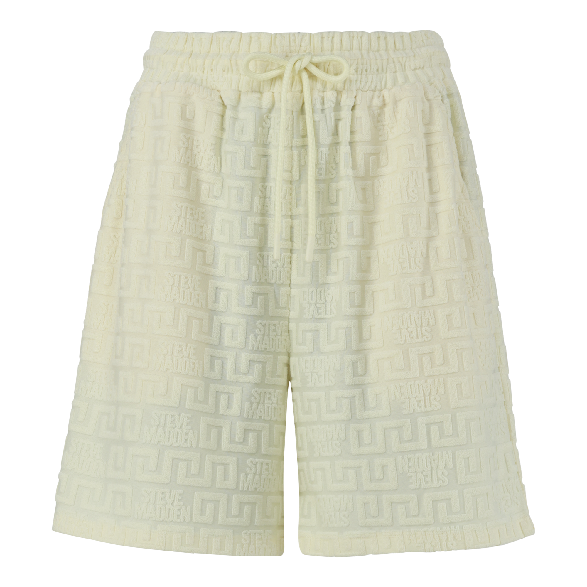 BELLA LEMON EMBOSSED LOGO JOGGER SHORTS