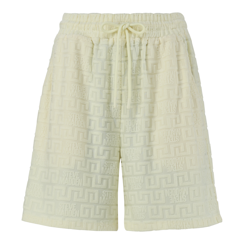 BELLA LEMON EMBOSSED LOGO JOGGER SHORTS