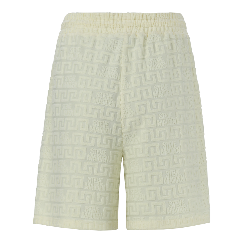 BELLA LEMON EMBOSSED LOGO JOGGER SHORTS