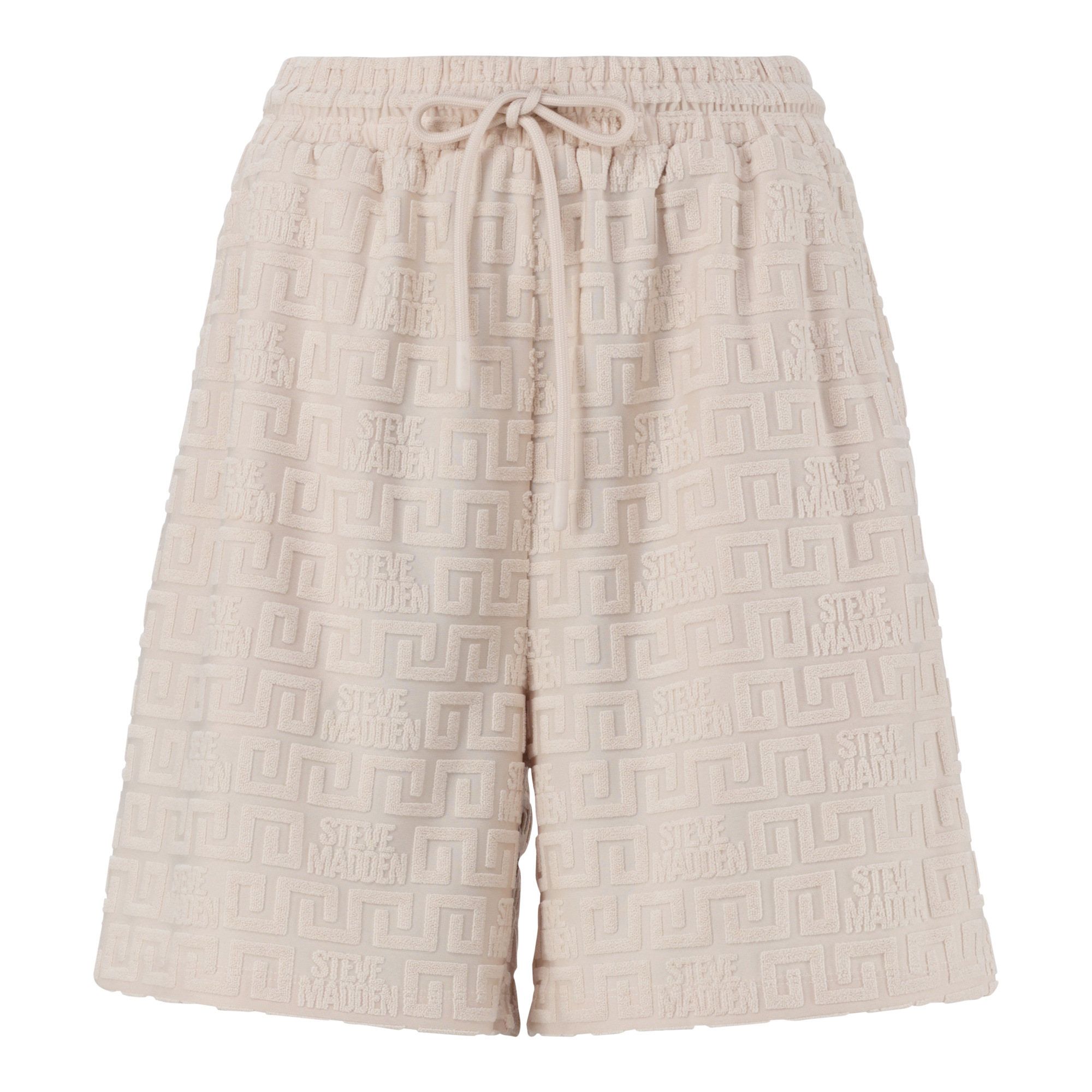 BELLA STONE EMBOSSED LOGO JOGGER SHORTS