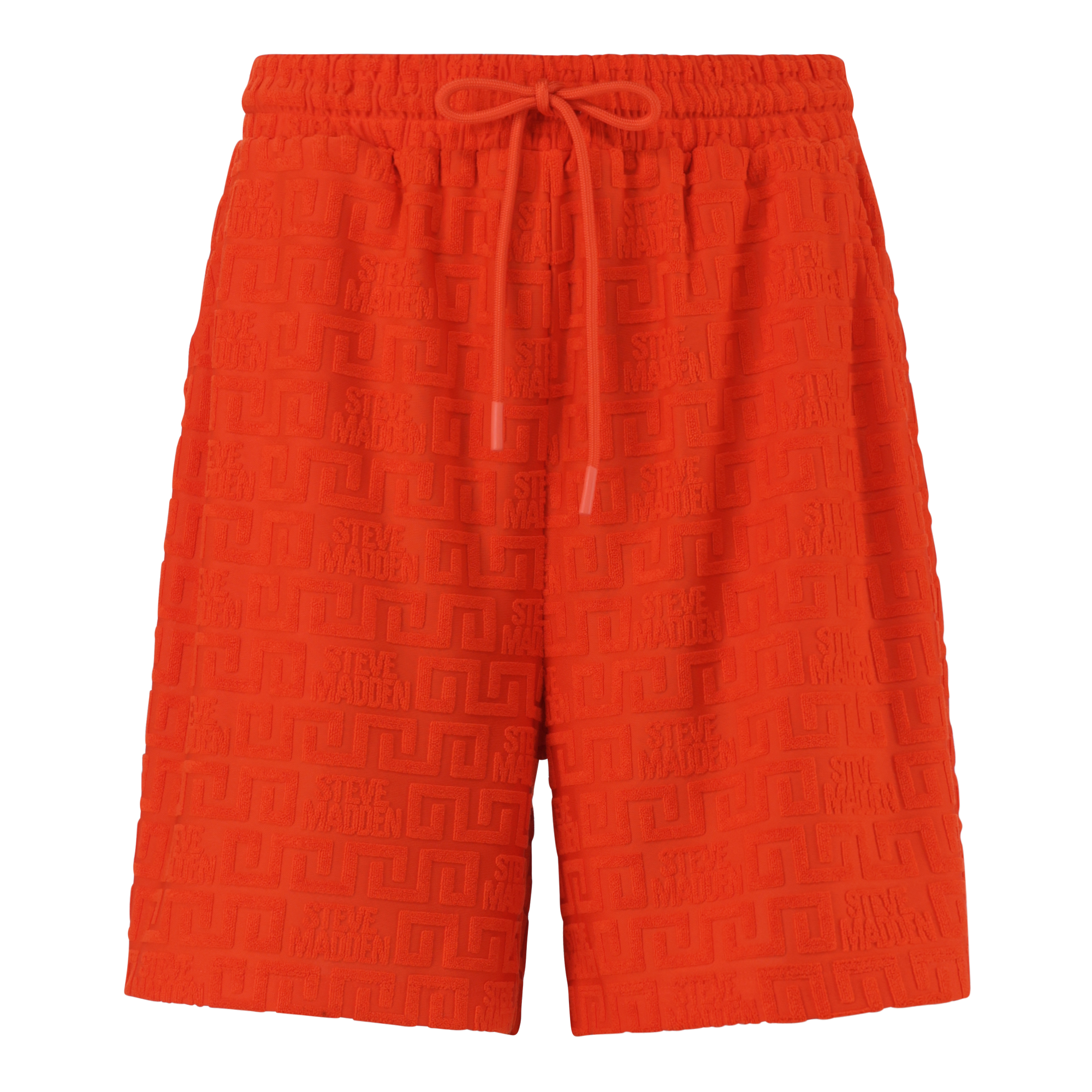 BELLA TANGERINE EMBOSSED LOGO JOGGER SHORTS