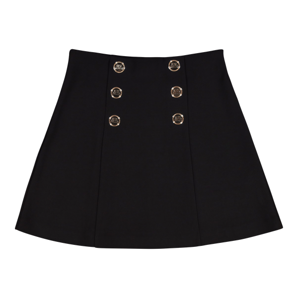 LISA BLACK SHORT SKIRT WITH BUTTONS – Steve Madden South Africa