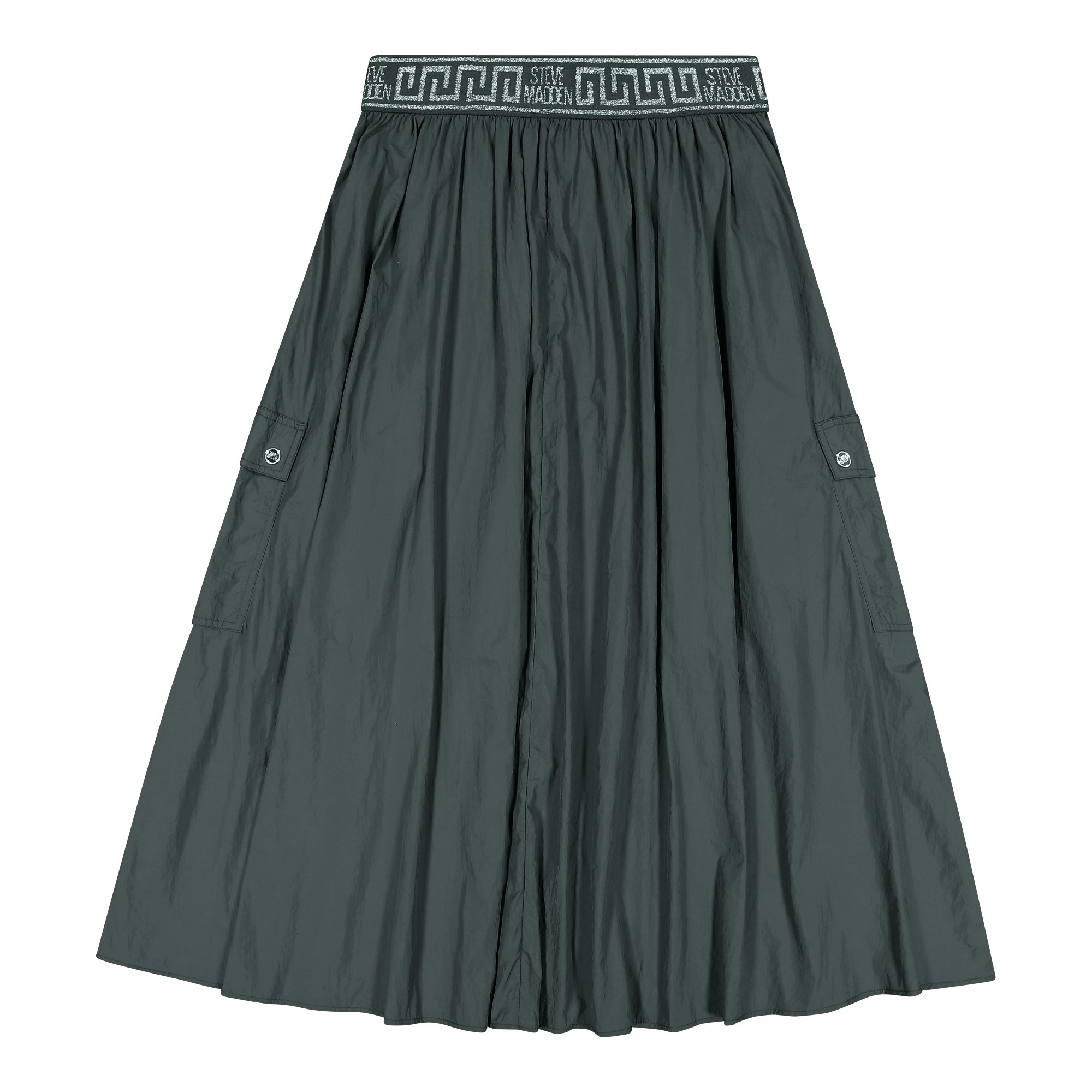 BETTY DARK SAGE FIT & FLARE CARGO SKIRT - view 7