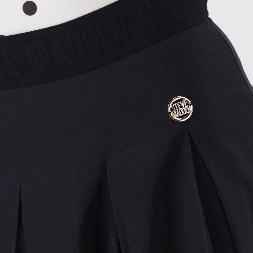 PEGGY BLACK PLEATED MIDAXI SKIRT - view 6