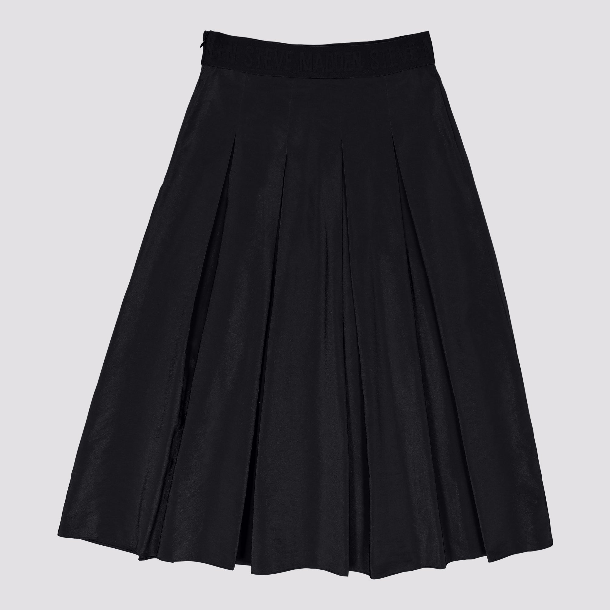 PEGGY BLACK PLEATED MIDAXI SKIRT - view 8