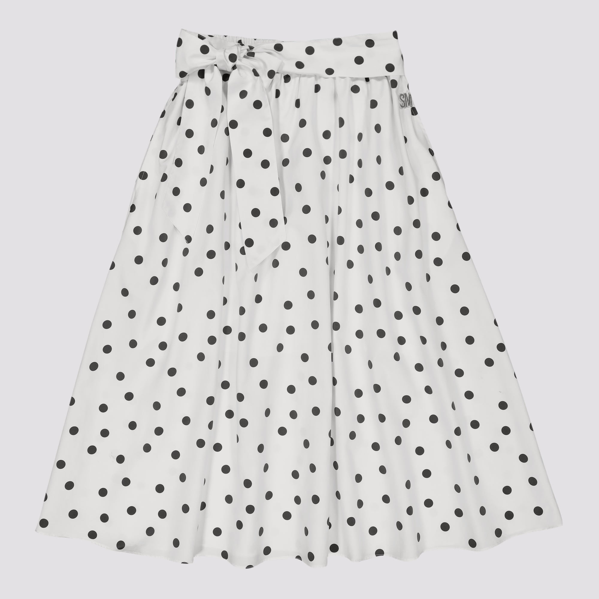 AUTUMN WHITE/BLACK POLKA DOT MIDI SKIRT - view 9