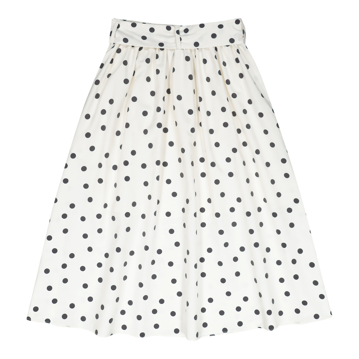 AUTUMN WHITE/BLACK POLKA DOT MIDI SKIRT - view 10