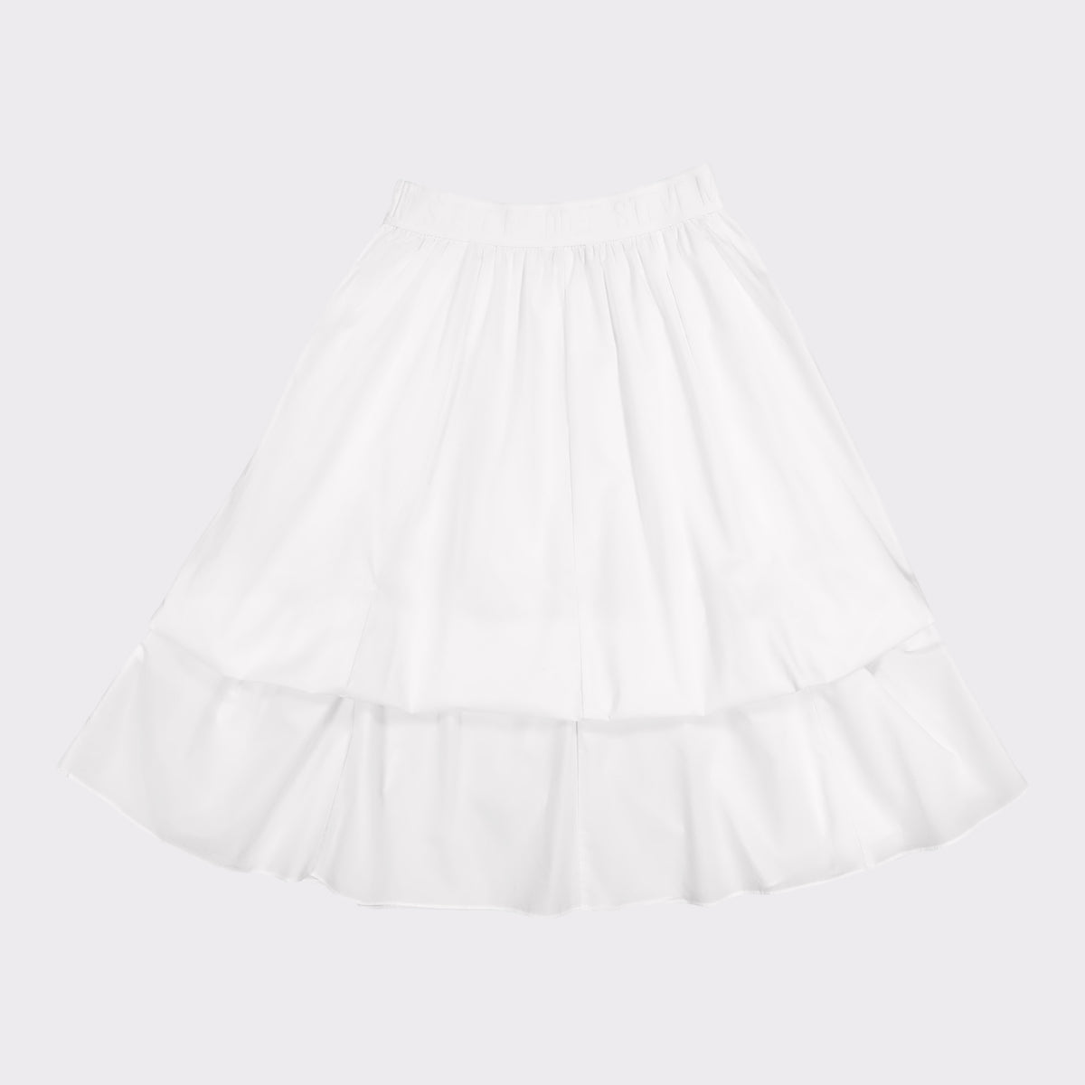 AMBER WHITE ADJUSTABLE HEM MIDI SKIRT - view 10