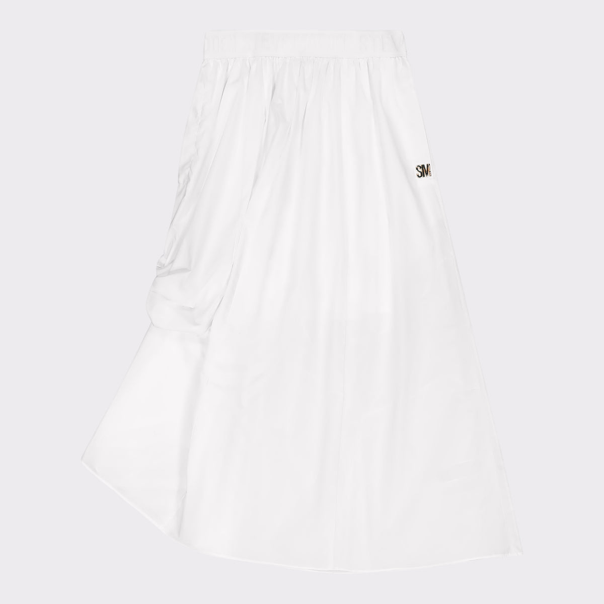 AMBER WHITE ADJUSTABLE HEM MIDI SKIRT - view 7