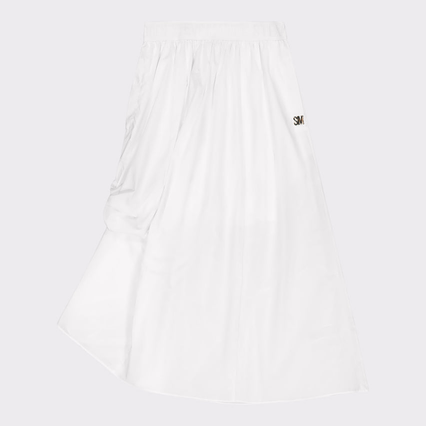 AMBER WHITE ADJUSTABLE HEM MIDI SKIRT - view 7