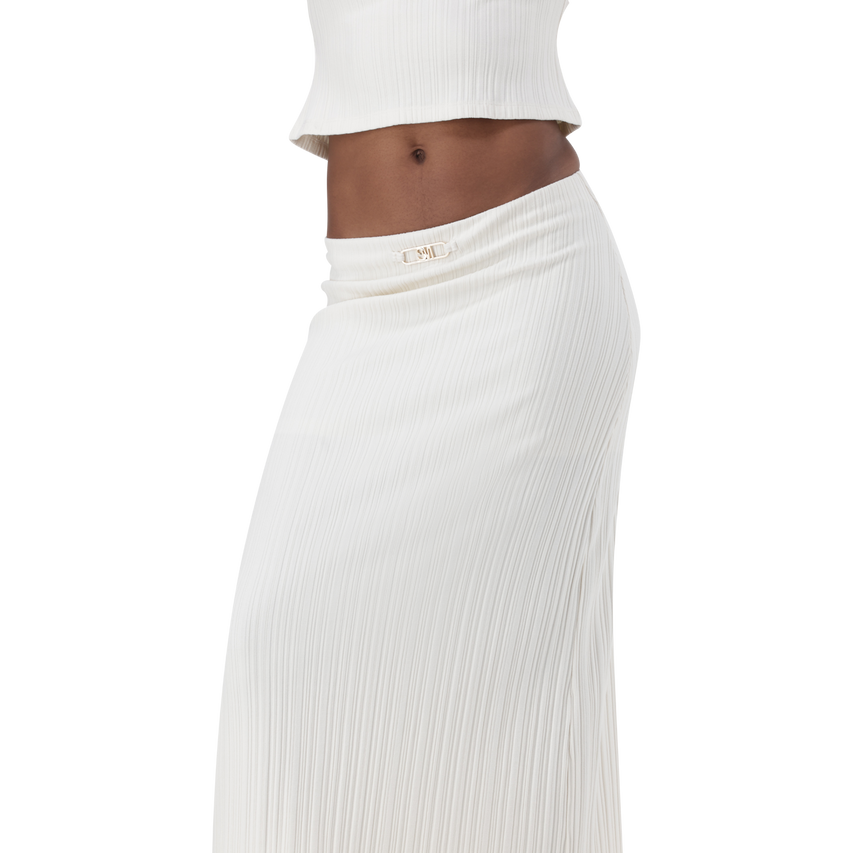 DIANE CREAM MIDI MODAL SKIRT