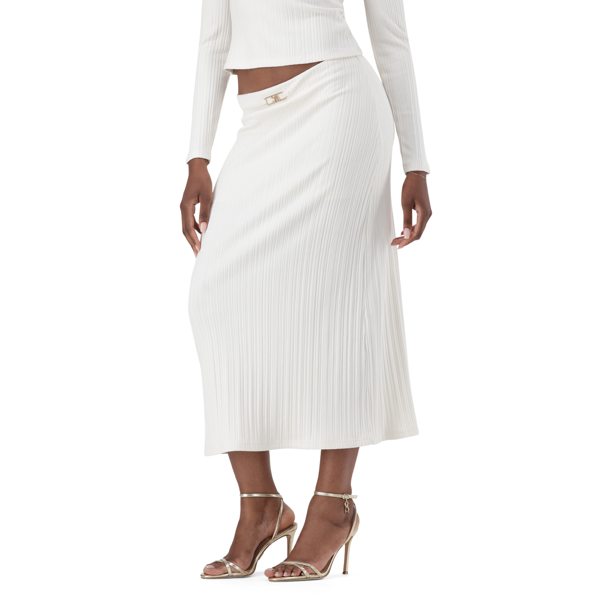 DIANE CREAM MIDI MODAL SKIRT