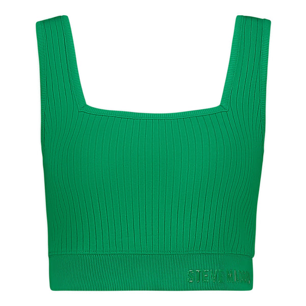 IVY GREEN SQUARE NECK CROP TOP