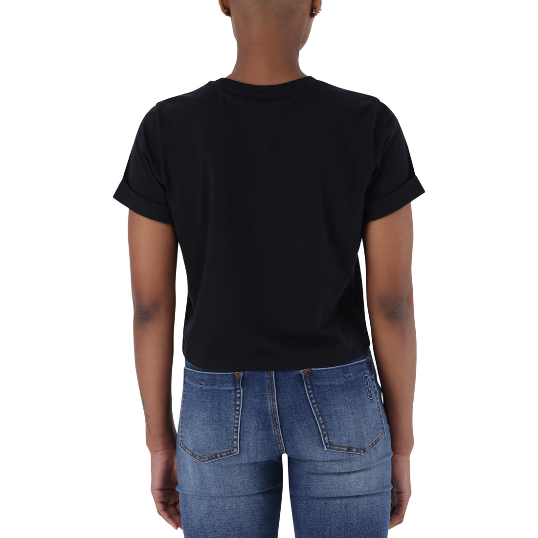 PAMALA BLACK BASIC LOGO TEE