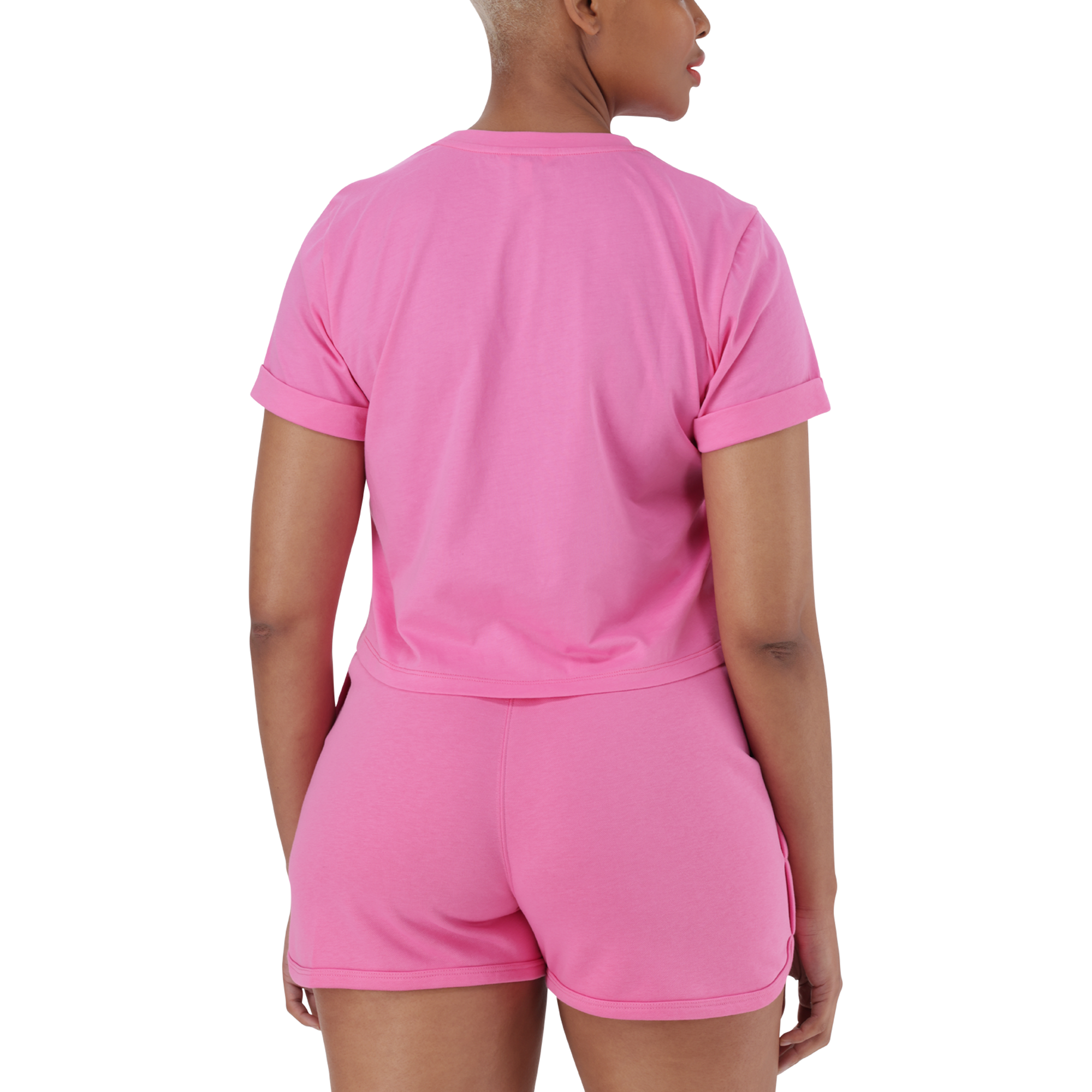 PAMALA BRIGHT PINK BASIC LOGO TEE