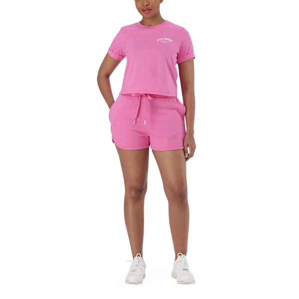 PAMALA BRIGHT PINK BASIC LOGO TEE