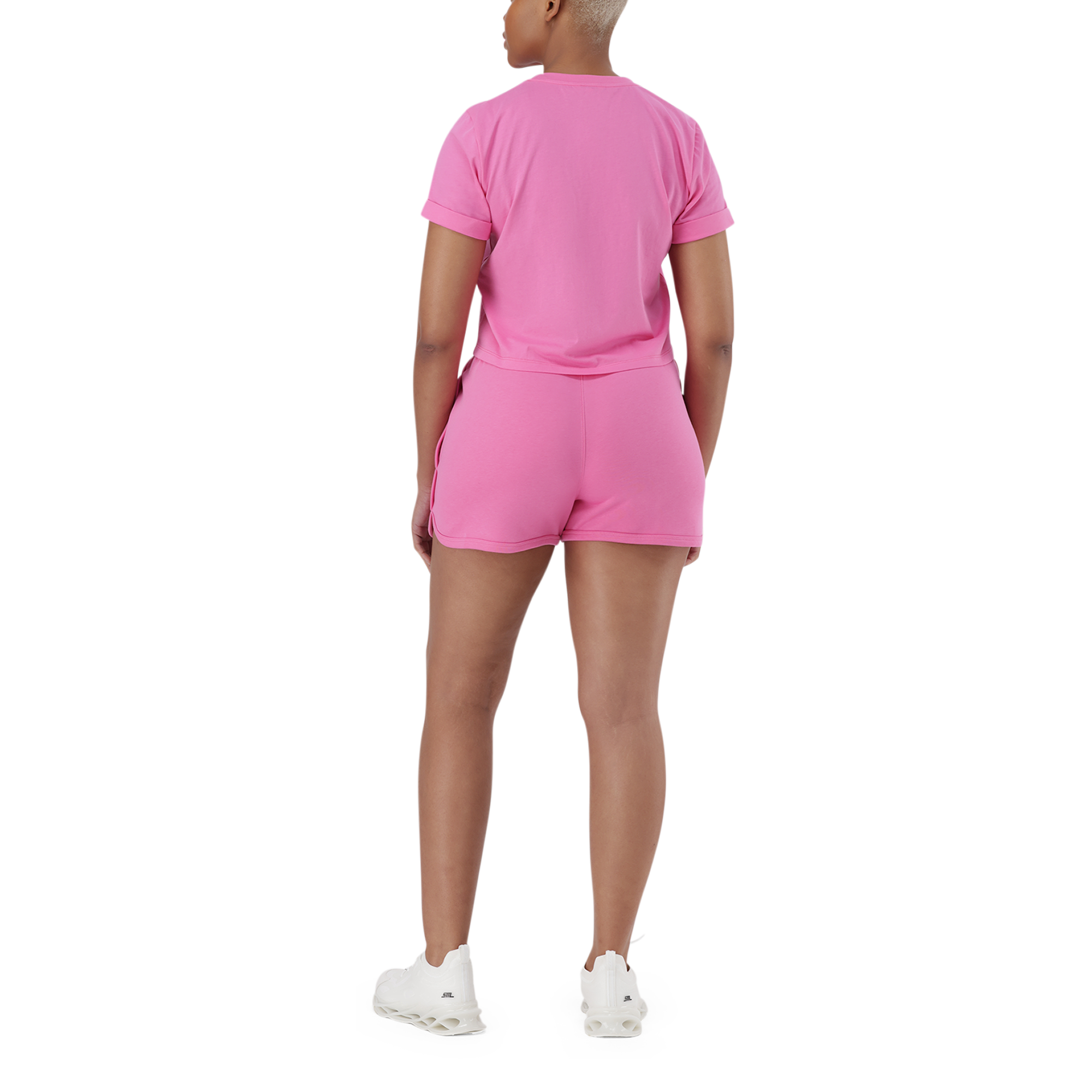 PAMALA BRIGHT PINK BASIC LOGO TEE