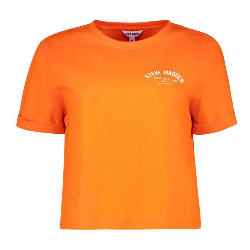 PAMALA ORANGE BASIC LOGO TEE