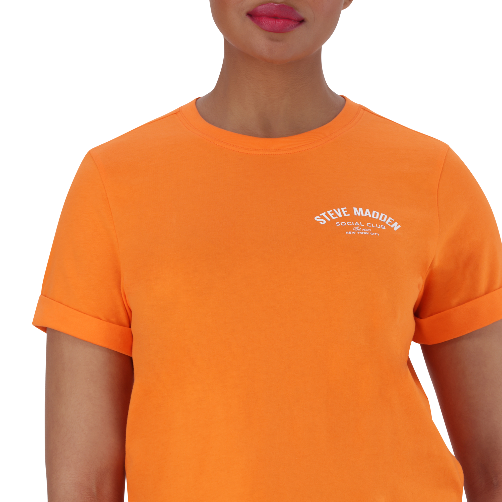 PAMALA ORANGE BASIC LOGO TEE