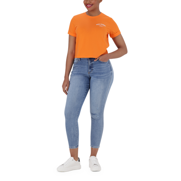 PAMALA ORANGE BASIC LOGO TEE