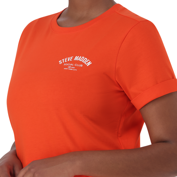 PAMALA TANGERINE BASIC LOGO TEE