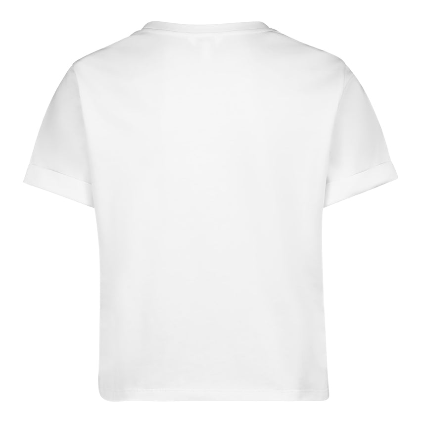 PAMALA WHITE BASIC LOGO TEE