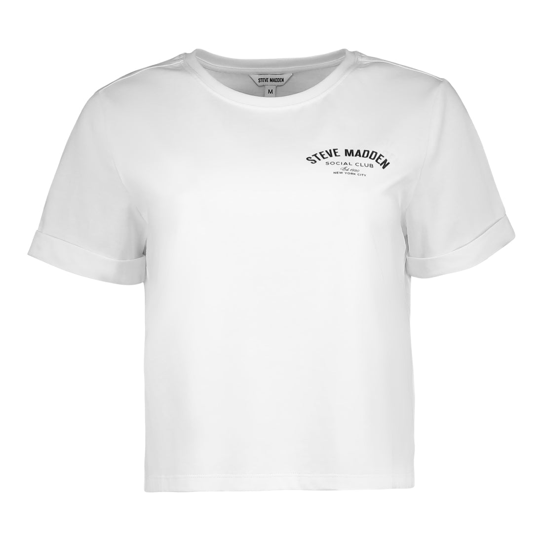 PAMALA WHITE BASIC LOGO TEE