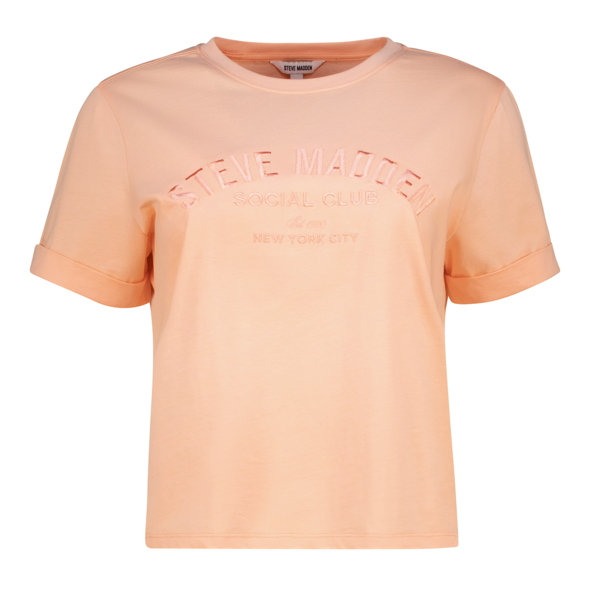 KITTY PEACH FUZZ  BOXY LOGO TEE