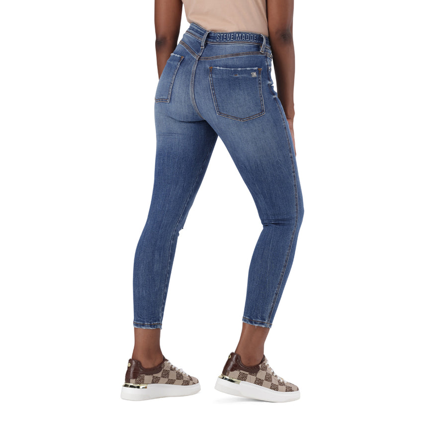 EVA CURVY MID BLUE WASH DENIM